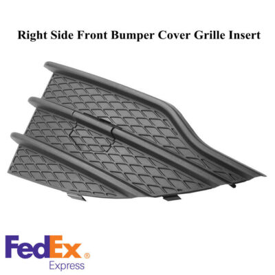 Pair Of Front Bumper Cover Grilles For 2013-2016 Ford Escape - Black, Left & Right Side