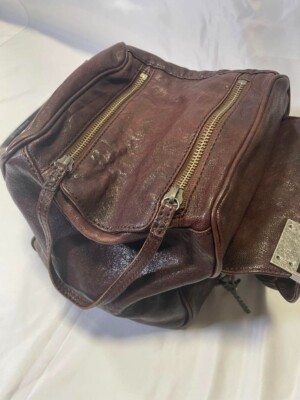 DIESEL Archive 2000s Brown Leather Handbag | Y2K Mode Tote