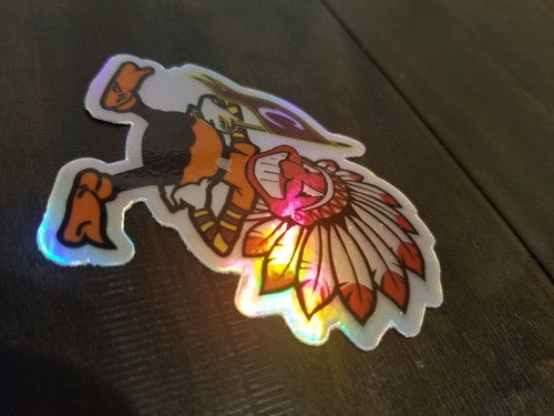 Holographic Cleveland ALL IN ONE Vinyl STICKER - Browns Indians Chief Wahoo Cavs - Picture 3 of 4
