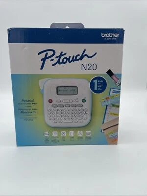 Brother P-Touch PT-N20 Personal Desktop Label Maker Portable B TAG TAPE FREE SHP