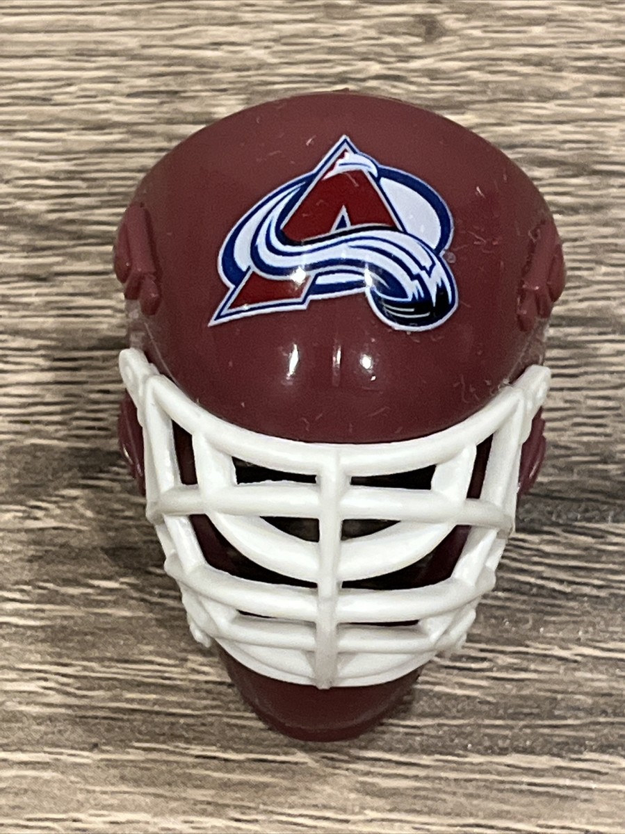 colorado avalanche football helmet Colorado Avalanche Hockey Goalie Mini Helmet Franklin NHL 1.5