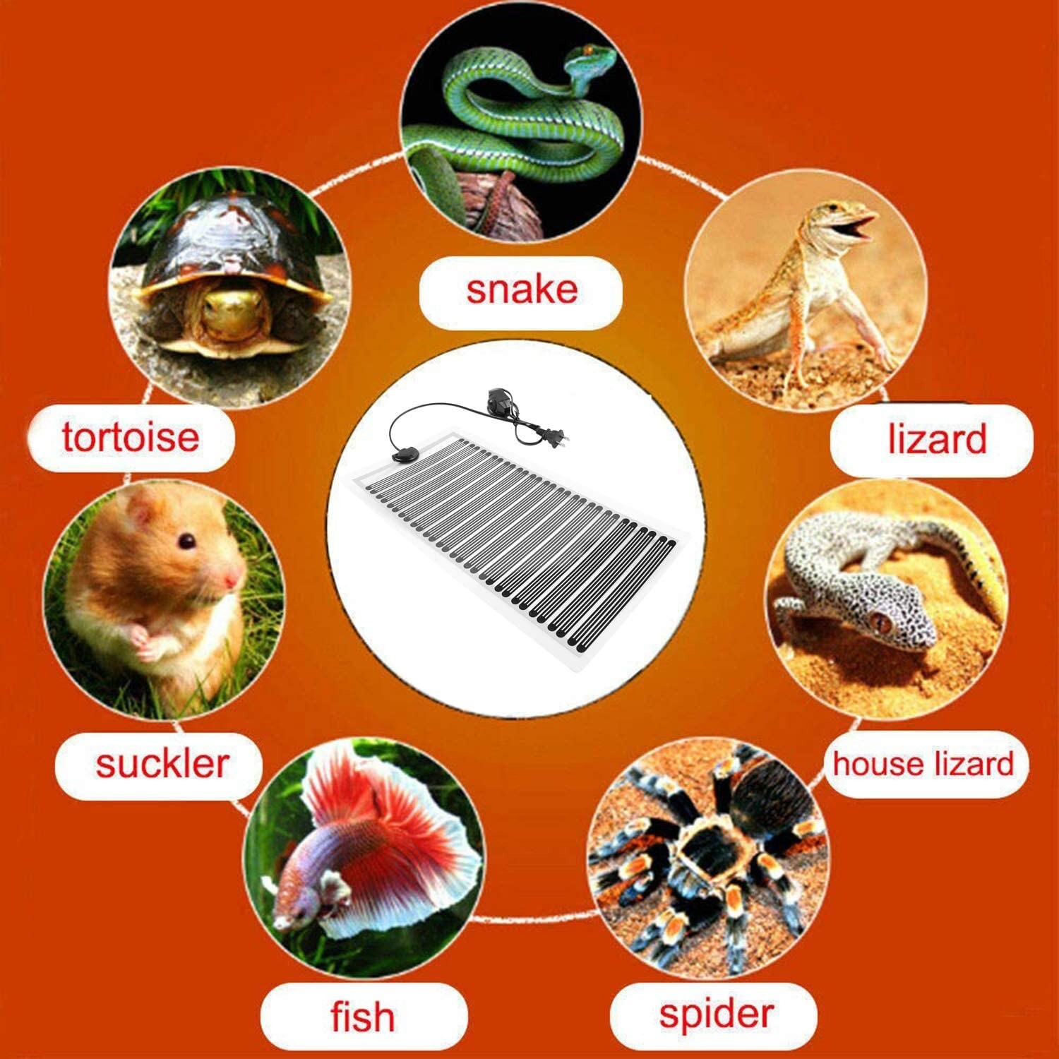 Reptile Heat Pad Under Tank Heating Mat 110v 25w Reptile Tank Warmer