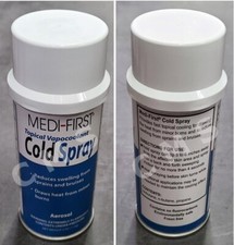 MEDI-FIRST Cold Spray Skin Pain Freeze Anesthetic 4oz Aerosol Can Ice 23017 USA