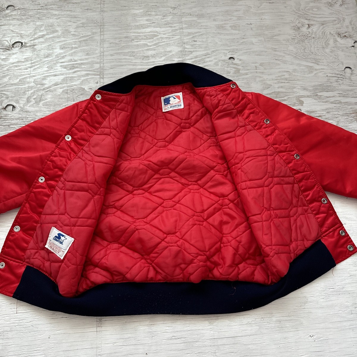 Vintage 90s MLB Starter St Louis Cardinals Baseball Satin Jacket