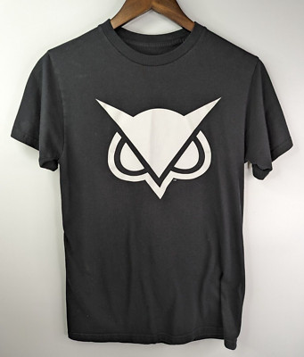 3BlackDot Owl Black T-Shirt Size Small Short Sleeve Tee Graphic