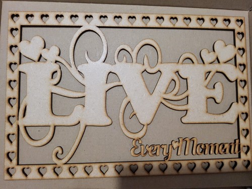 MDF große Live, Laugh, Love, Man Cave Cutouts. Top Zustand - Bild 6 von 12