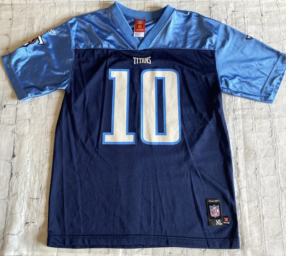 Футболка Tennessee Titans NFL NO10 молодежная размер XL 18/20 синяя - Изображение 2 из 4