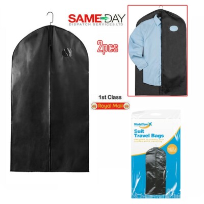 Pcs Zip Up Hanging Suit Dress Coat Garment Bag Clothes Cover DustProof  Storage