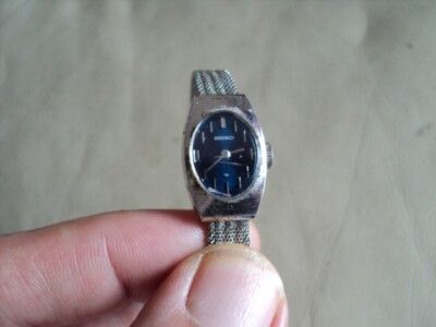 Vintage Seiko Uhr Damen mechanisch zum Aufziehen WGP 70er Jahre 11-7030 funktioniert einwandfrei