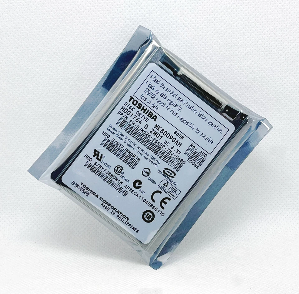Toshiba 80GB MK8009GAH 1.8" CE hard drive for notebook/ IPOD/ Video camera. - Image 2 of 4