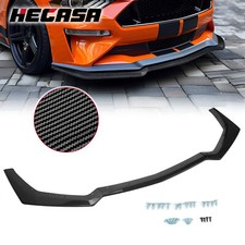 For 18-23 Ford Mustang Carbon Look Gt-style Front Bumper Body Kit Splitter Lip For 18-23 Ford Mustang Carbon Look Gt-style Front Bumper Body Kit Splitter Lip