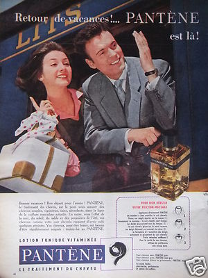 WERBUNG 1958 PANTENNE VITAMIN TONIC LOTION FÜR HAARE - ADVERTISING