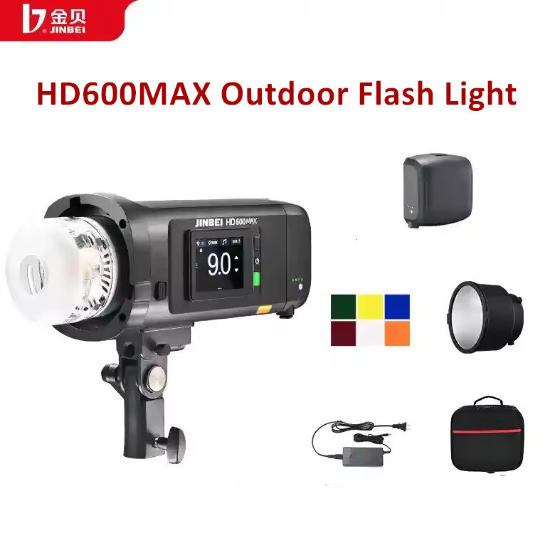 JINBEI HD600MAX 600Ws TTL HSS 1/8000s Outdoor DSLR Camera