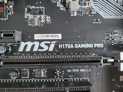 Carte Mère MSI H170A GAMING PRO (socket LGA 1151) Pour Processeurs Intel - Occasion