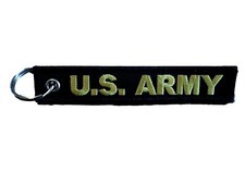 U.S MILITARY ARMY FORT CAMPBELL KEY CHAIN KEY RING FOB 5 1/2" X 1" INCHES