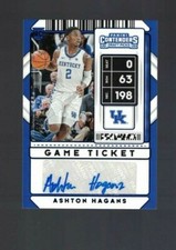 2020 Contenders Draft Picks ASHTON HAGANS Conference Ticket Auto Blue  #50/99 (F