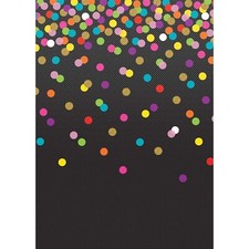 4 x Better Than Paper Bulletin Board Roll, 4' x 12', Colorful Confetti on Black
