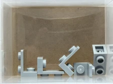 LEGO Parts - Light Bluish Gray Bracket 1 x 1 - 1 x 2 Inverted - No 73825 - QTY 5