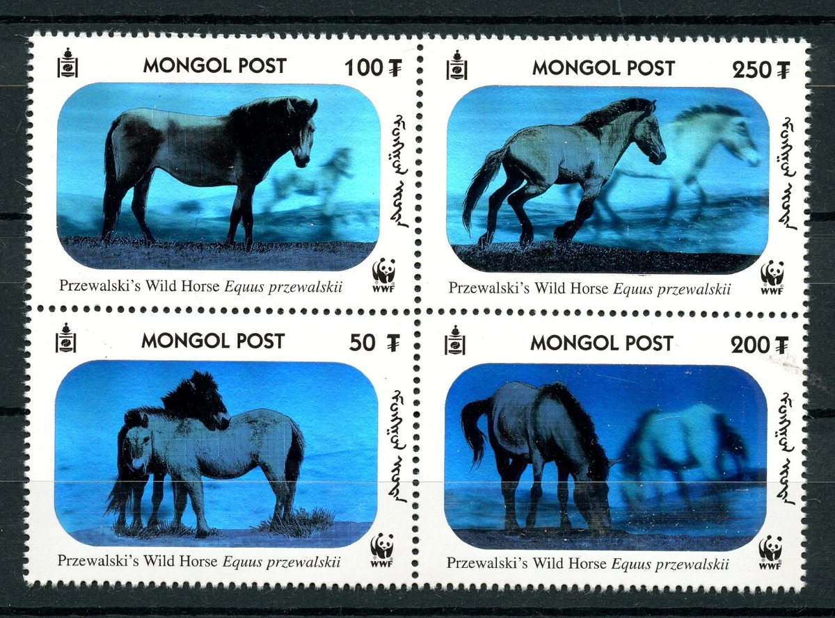 Mint Never Hinged/MNH Mongolian World Wildlife Fund (WWF) Wild