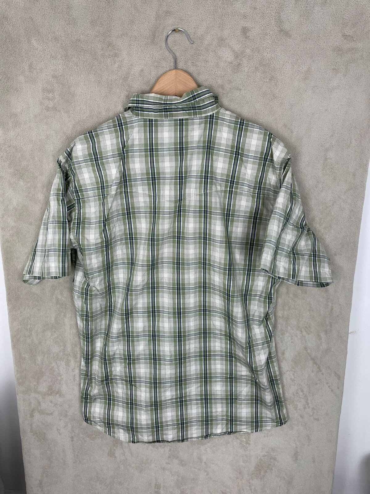 Men's Wrangler Pearl Snap Short Sleeve Shirt Size L Large Striped Casual Summer thumbnail 3