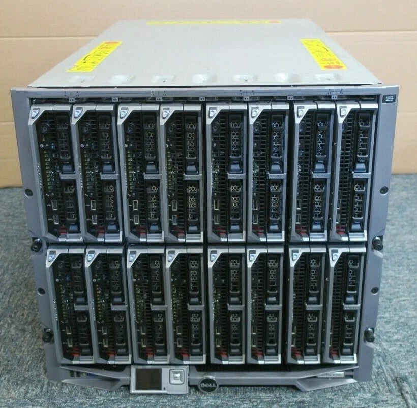 Dell PowerEdge M1000E 16 x M630 Blade Servers 32 x E5-2683v4 16-core 4096GB RAM - Image 2 of 2