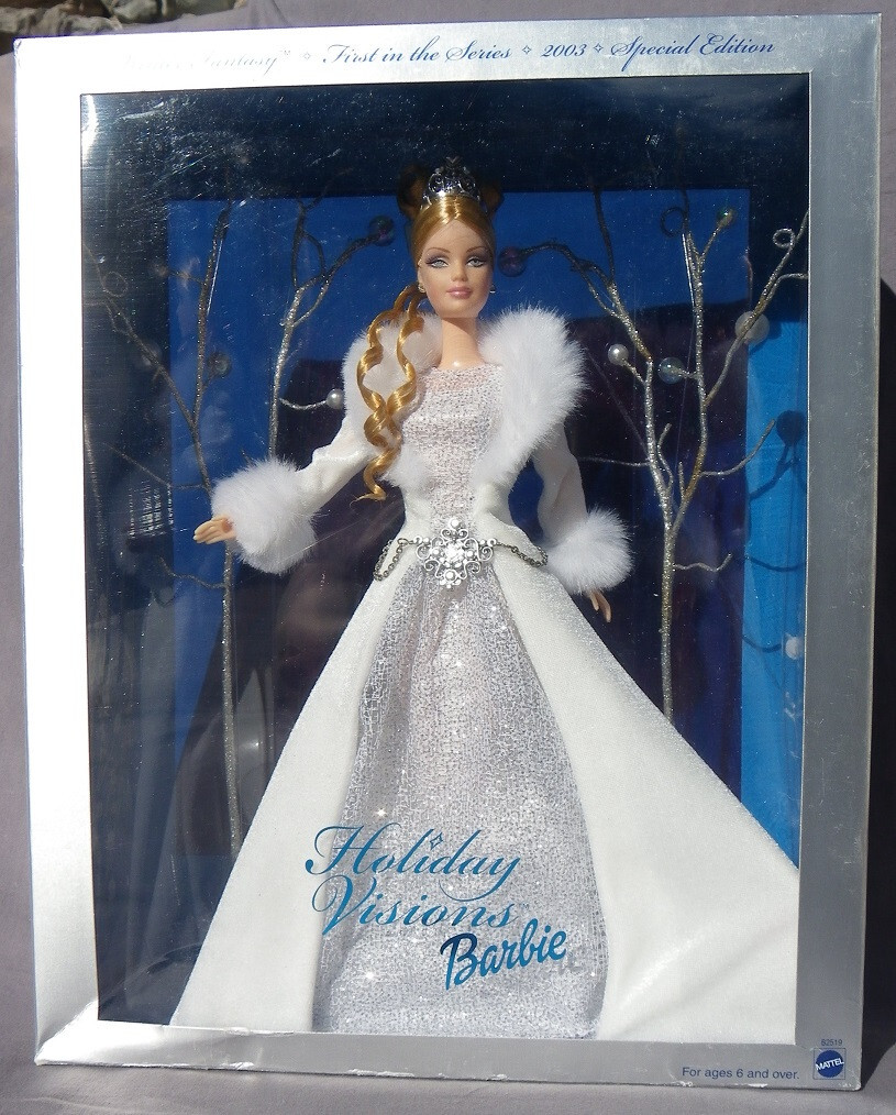 Barbie HOLIDAY VISIONS WINTER FANTASY Joyeux Noel 2003 Mattel