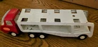 Vintage Tonka Red & White Car Hauler # 55010 ( 9" Long x 2" Wide x 2 1/2" High)