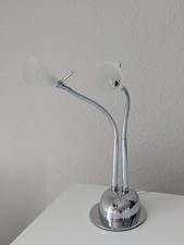 Tischleuchte Schreibtischlampe Nachtlicht Chrom Silber  von Extra Light