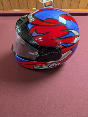 Vintage KBS Helmet TK-7s Snowmobile L Snow Large Red/Purple EXC Condition 