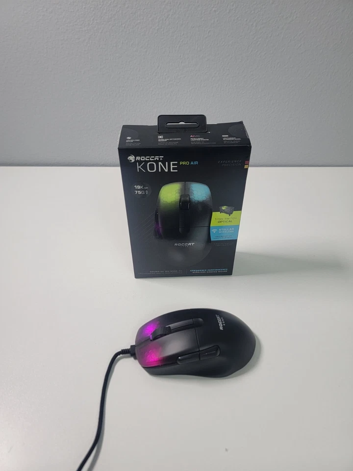 Roccat Kone Pro Air Wireless Gaming Mouse – 19K DPI – Black RGB - Image 3 of 4