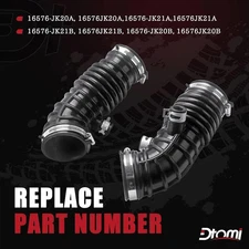 Engine Air Intake Hose Tube, Left and Right Side With Infiniti Vehicle EX35 2...