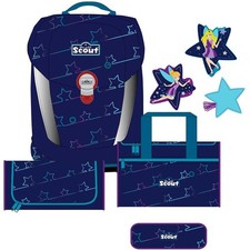 SCOUT Sunny II Schulranzen Set (4-tlg.), Blue Star