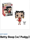 Funko Pop! Animation: Betty Boop and Pudgy #421 Vinyl Figure Brand New