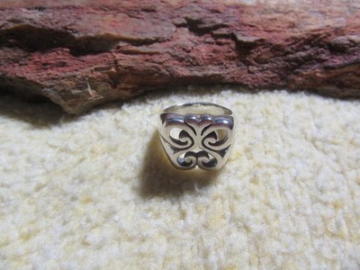 James Avery Retired 925 Sterling Silver Open Spring Butterfly Ring