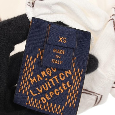LOUISVUITTON シャツ　本日のみのお値段にいたしました LOUIS VUITTON Embroidered Monogram T-shirt cotton White Brown Used