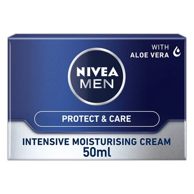 NIVEA MEN Intensive Moisturising Face Cream Protect & Care Pack of 3 (3 x 50