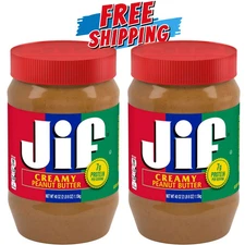 ( 2 Pack ) Jif Creamy Peanut Butter 40 Ounce Jar...