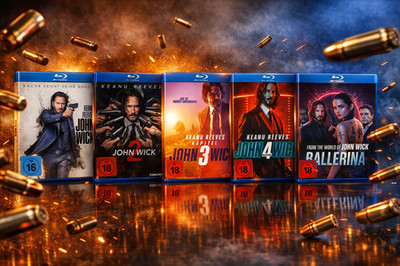 John Wick: Kapitel 1-4 +  Ballerina - Uncut im Set # BLU-RAY-NEU