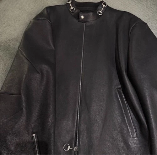 New Season! Gucci Horsebit Detailed Zip-Up Jacket Size M $7900 image 3