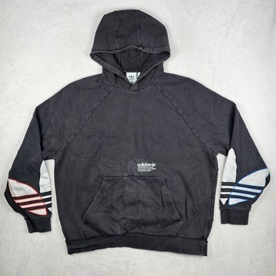 Adidas Adicolor Tricolor Trefoil Hoodie Mens XL Red White Blue Pullover GN3570