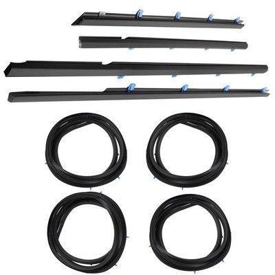 YBDDZH Window Rain Strips & Car Door Seals Set of 8 for 2012-2015 Civic Sedan