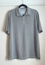 TOMMY BAHAMA MEN  s GRAY SHORELINE SURF POLO, SIZE L NWOT 