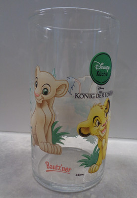 Bautz´ner  Senf Glas Disney Der König der Löwen (Nala, Simba,Timon,Pumba)