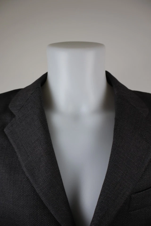 Emporio Armani Costume 2 Pièces Homme Taille 46 Gris BLAZER Pantalon - Photo 3/4