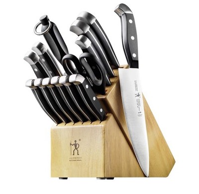 HENCKELS Premium Quality Statement Fine Edge 15-Piece Knife Set with Block