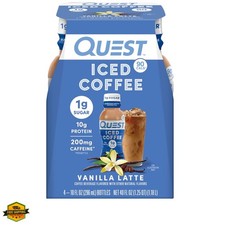 Iced Coffee, Vanilla Latte, 1g of Sugar, 10g of Protein, 90 calories, 200mg o...