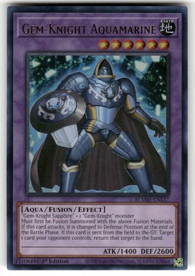 Gem-Knight Aquamarine Ultra Rare Battles of Legend: Monster Mayhem BLMM-EN137 NM