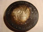 1993 Silver Eagle 1 oz  .999 Silver Dollar - toning!