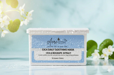 CICA & SEA GRAPE (Caulerpa Lentillifera) EXTRACT Mask | 30 sheets