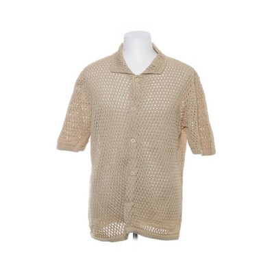 Sandro, Kurzarmhemd, Größe: XL, Beige, Musterstrick, Herren #3zm